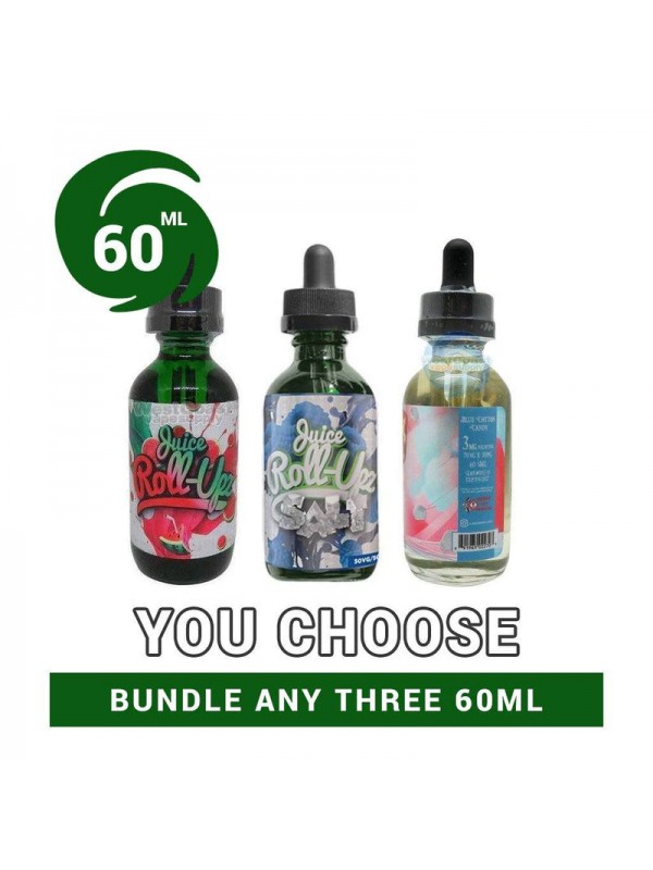 Juice Roll Upz Vape Juice 60ml Pick 3 Bundle (180ml)