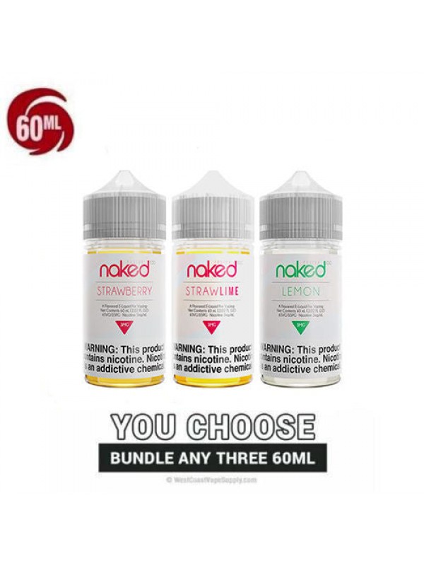 Naked Vape Juice Fusion Pick 3 Bundle (180ml)