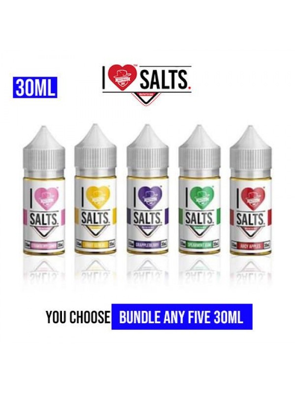 I Love Salts Vape Juice Pick 5 Bundle (150ML)