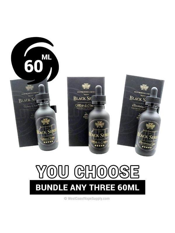 Kilo Black Series Vape Juice 60ml Pick 3 Bundle (1...