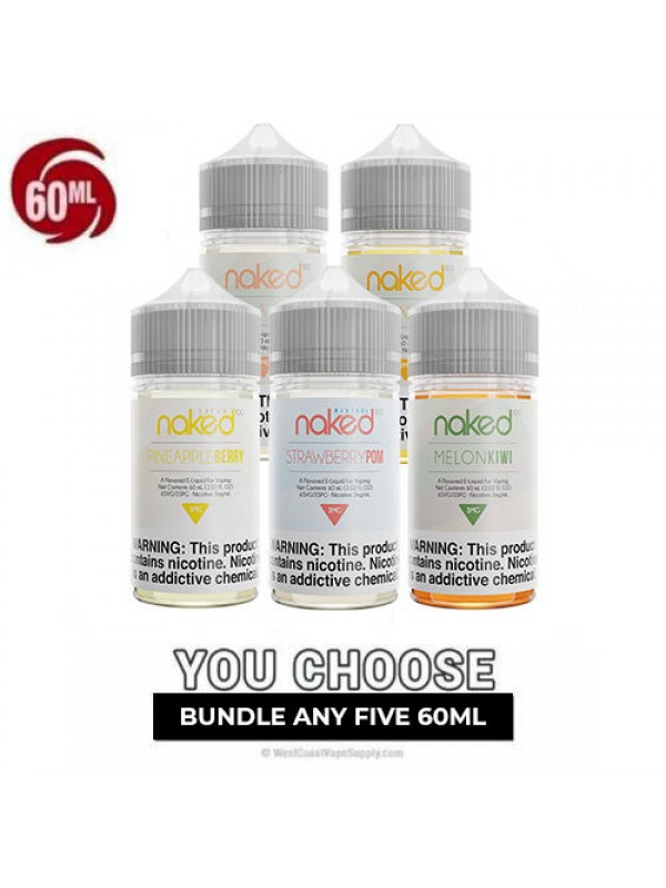 Naked Vape Juice Pick 5 Bundle (300ml)