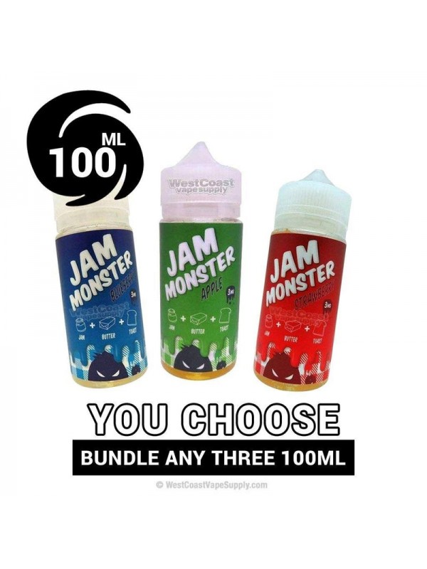 Jam Monster 100ml Pick 3 Bundle (300ml)