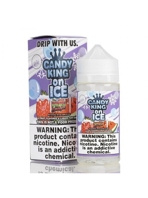 Strawberry Watermelon Bubblegum On Ice Ejuice by Candy King 100ml