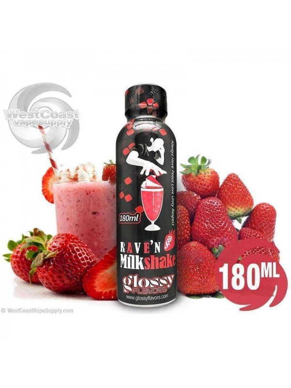 Rave'n Strawberry Milkshake by Glossy Flavors 180ml