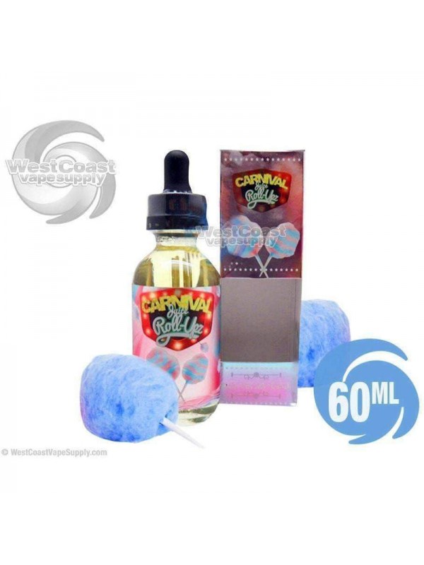 Blue Raspberry Cotton Candy by Carnival Juice Roll Upz 60ml