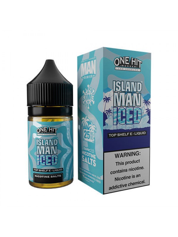 Island Man Iced by One Hit Wonder Salt E-Liquid 30ml