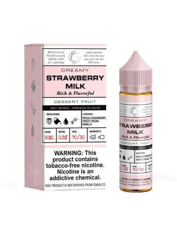 Strawberry Milk by GLAS Basix Eliquid 60ml