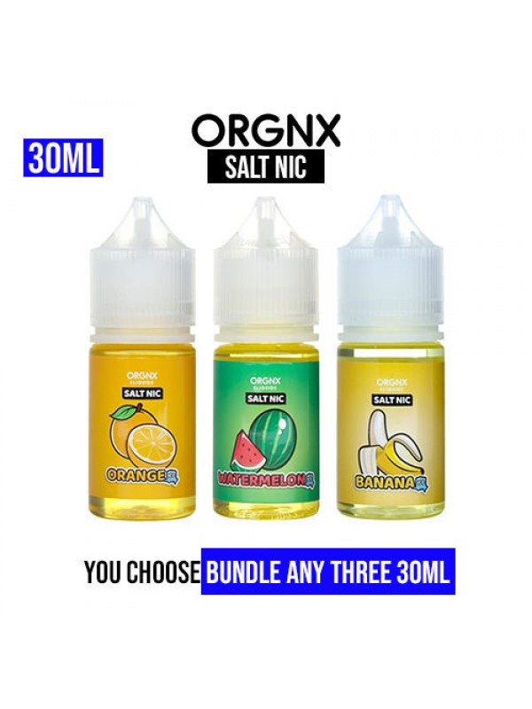 ORGNX Salt Nic 30mL Pick 3 Bundle (90mL)