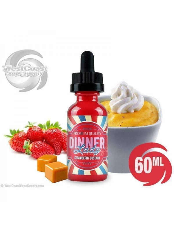 Strawberry Custard Ejuice by Dinner Lady 60ml