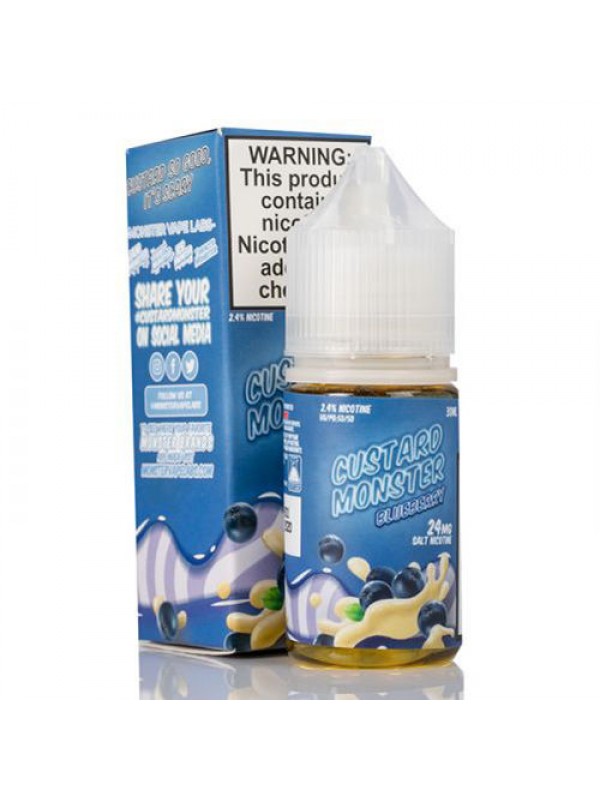 Custard Monster Blueberry by Jam Monster Salt 30ml