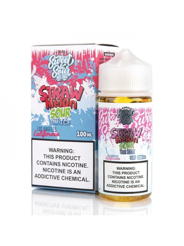 Straw Melon Sour Belts On Ice By Candy Shop 100ml