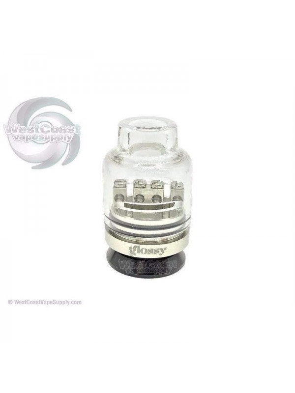 Glossy Glass Bottom Feed RDA W/ Free GLOSSY FLAVORS 180ml Bottle