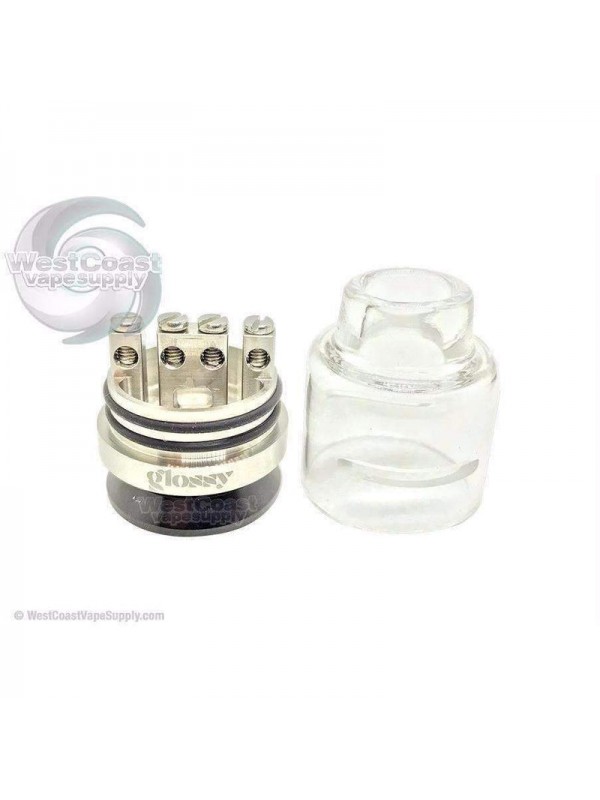 Glossy Glass Bottom Feed RDA W/ Free GLOSSY FLAVORS 180ml Bottle