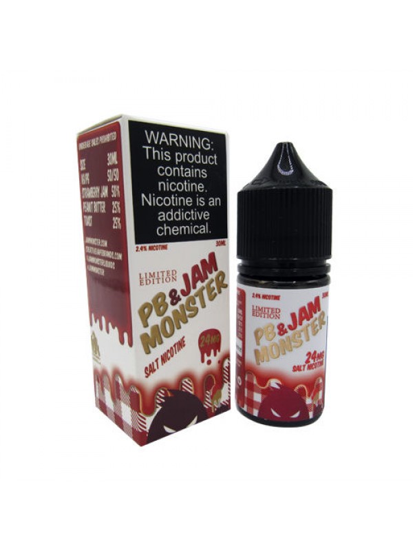 Strawberry PB and Jam by Jam Monster Salt Nicotine 30ml