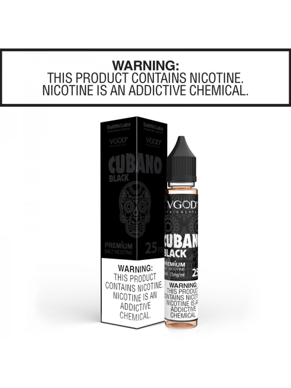 Cubano Black by VGOD Nic Salt Collection 30ml