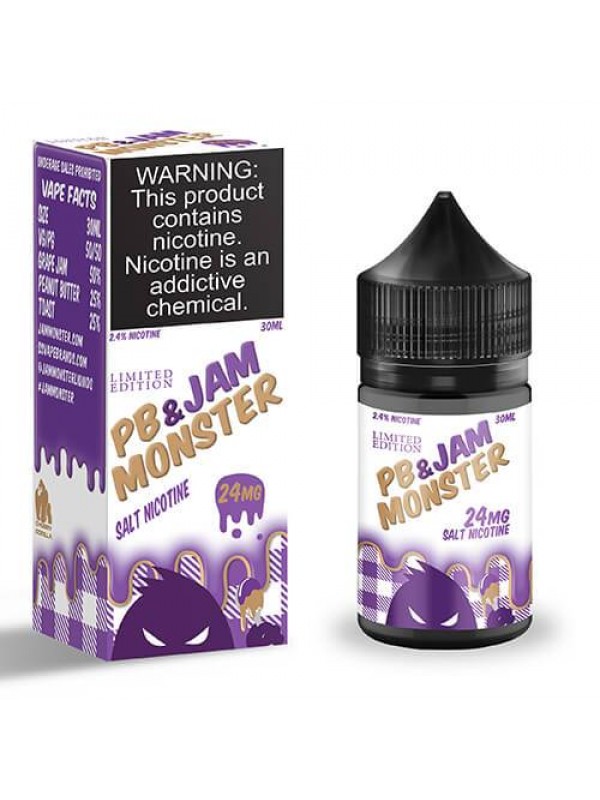 PB and Jam by Jam Monster Salt Nicotine 30ml