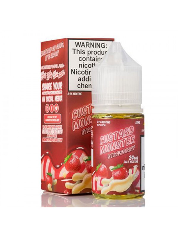 Custard Monster Strawberry by Jam Monster Salt 30m...