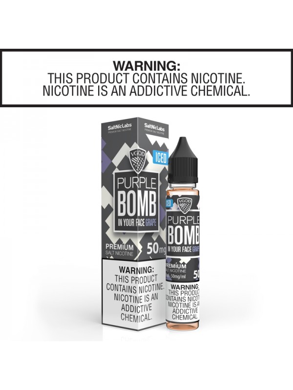 Iced Purple Bomb by VGOD Salt Nic Collection 30ml